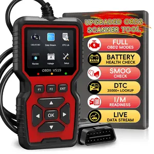Obd2 Diagnostic Scanner Tool, Automotive Scan Tool, Engine Fault Detector, Advanced Car Code Reader, Battery Tester, I/m Ready Inspector, Codes Eraser