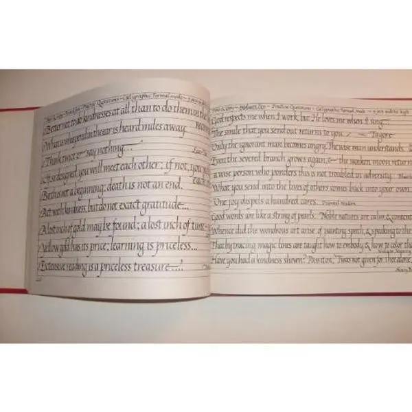 Used Hardcover Calligraphy Book - "Calligraphy: A Practical Handbook for Beginners" by Muriel M. Parker, Used Copy, Random House Value Publishing, 120 Pages, Good Condition, Dust Cover Included, English, Humanities & Social Sciences Learning Resource