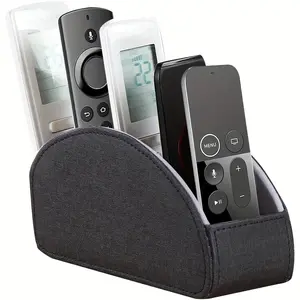 Arc desktop storage box, five-compartment remote control storage box, suitable for storing media remote control, glasses, pens, cosmetic brushes and office supplies, suitable for home, school and office storage. snackle box container storage