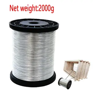 2000g Stainless Steel Hive Frame Wire, Beekeeping Tool Kit, Essential Equipment for Apiarists, Durable Construction