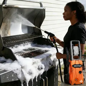 Electric Pressure Washer, High Pressure Portable Power Washer - Electric Washer With Upgraded Soap Tank, High Pressure Cleaning Machine with Foam Cannon for Cars/Fences/Driveways/Patios/Home Cleaning