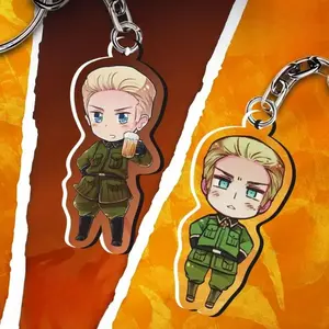 Hetalia Germany Acrylic Keychains - Anime Keychains | Unique Keychain Designs | Perfect for Backpacks, Keys and Gifts | High Quality and Customer Favorite Items