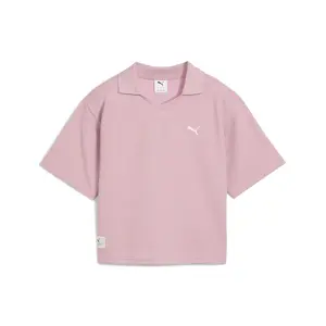 PUMA Womens Class Relaxed Pinnacle Short Sleeve  Casual Casual - Pink