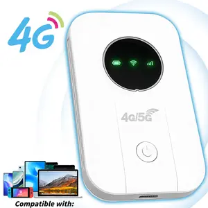 4G LTE Pocket Hotspot, Portable Mobile WiFi for EU Countries, Plug & Play, Multiple Devices Connected Together, SIM Card Operated, Ideal for Camping, Commute & Remote Office
