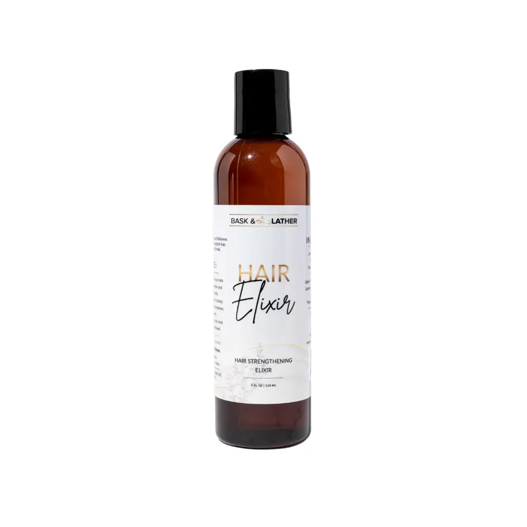 Hair Elixir Jamaican Black Castor Oil - Retains Length, Prevents Breakage, and Reduces Split Ends heat protectant treatment hair growth serum