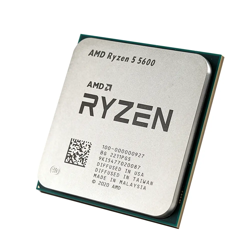 AMD Ryzen 5 5600 Desktop Gaming CPU, 6-Core 12-Thread Processor, 4.4GHz, 32MB Cache, Socket AM4