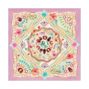 Curls Everywhere Silk Scarf