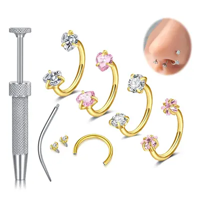 How to Put A Nose Ring Hoop on TikTok Shop