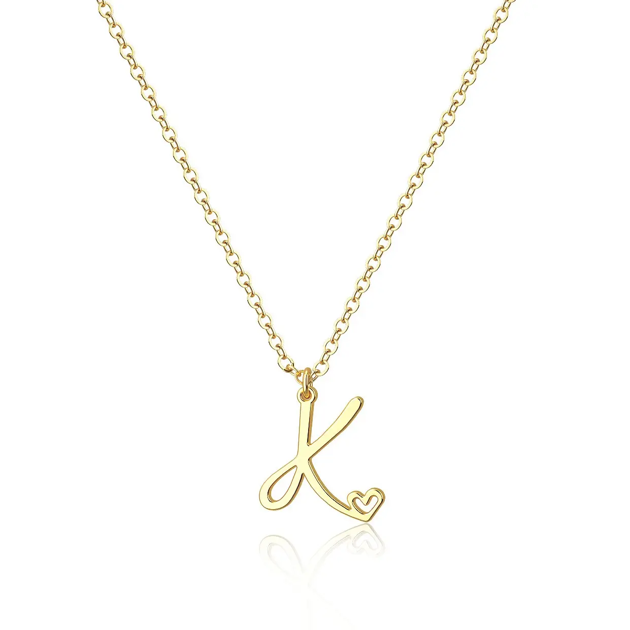 NECOCY GD Women's Dainty Initial Necklace - Custom Made Pendant, Irregular Design, Silver Chain, Hypoallergenic Fashionable Jewelry Accessories, Birthday Gift, Exquisite Present