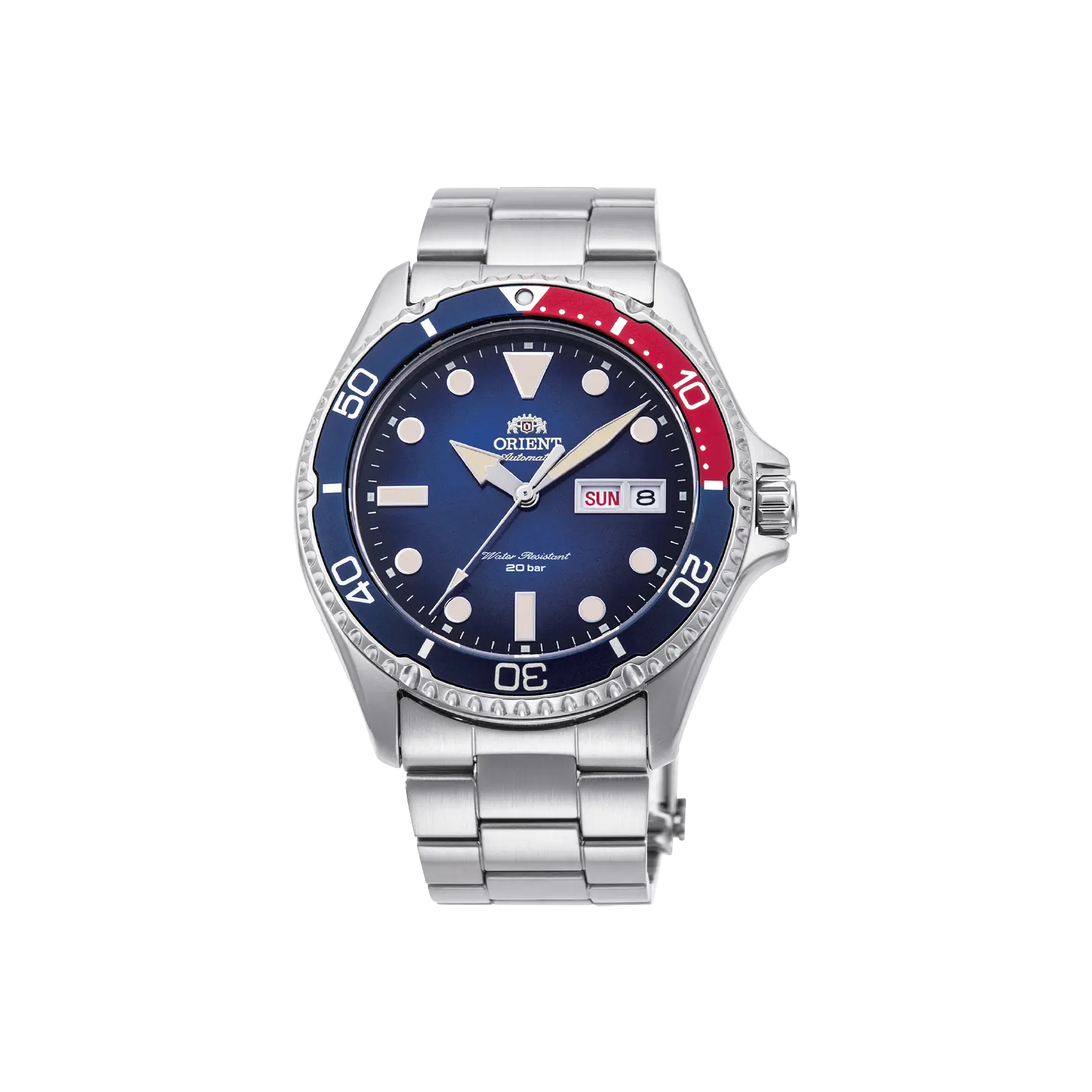 Orient RA-AA0812L39B Men's Automatic Diver Style Stainless Steel Watch - Blue Dial, Sapphire Crystal, 200m Water Resistant Watch