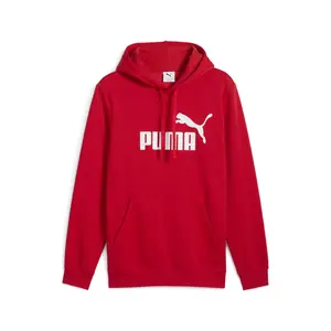 PUMA Mens Essentials No. 1 Logo Hoodie Casual Outerwear Casual Hoodie - Red