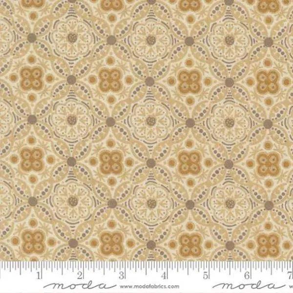 Fabric Moda Ivory Whisper Filigree Damask Medallion Posh by the Quarter Yard 30772-11