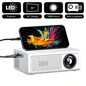 Best Mini Home Projector of 2026 | Supports MobileDevice Projection | Mini Outdoor Projector | IncludesRemote Control and Power Adapter| Native 1080pResolution | Supports Up to 4K | Supports HD MoviePlayback | Bedroom Projector | Plug-and-Play