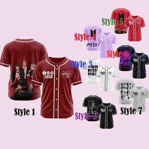 World Tour 2026 Baseball Jersey, Kpop Fan Inspired Shirt, Concert Graphic Button Up, Unisex Outfit