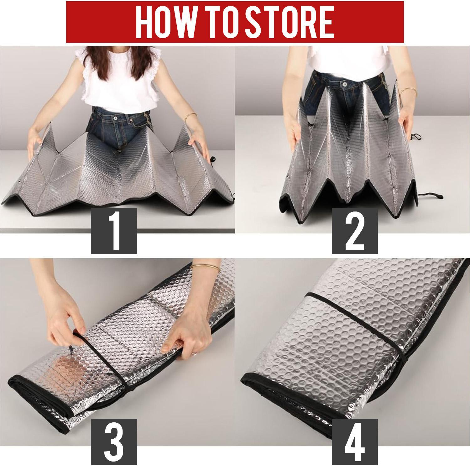 140x70cm Glowing Angry Eyes Car SunShade – Foldable UV Block Windshield Visor, Evil Eye Design Heat Shield for Truck, SUV