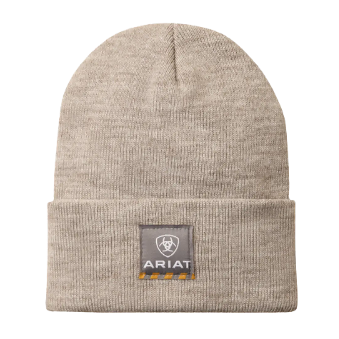 Ariat Rebar Roughneck Watch Alabaster Heather Beanie Cap 10079934