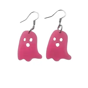 Pink Ghost Earrings