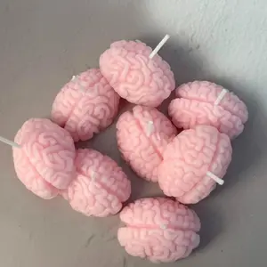 Novel Brain Shaped Candle, Realistic Anatomical Details, Premium Soy Wax, Perfect for Horror, Sci-Fi, Medical Enthusiasts, Home Decor