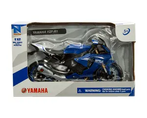 New Ray 1:12 Scale Yamaha YZF-R1 2016 Motorcycle Diecast Model Bike Blue