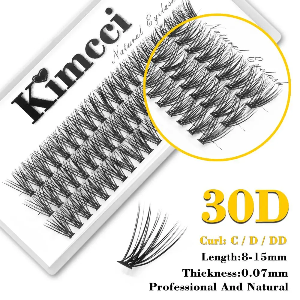 Kimcci 60knots/Case Natural False Eyelash Extension Makeup 30P Mink Individual Faux Eye Lashes Professional Fake Grafting Cilias 2026 New