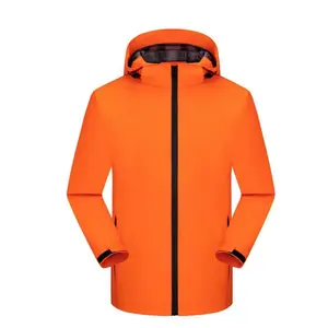 Unisex Solid Color Outdoor Windbreaker, Windproof 3-in-1 Thickened Workwear Jacket