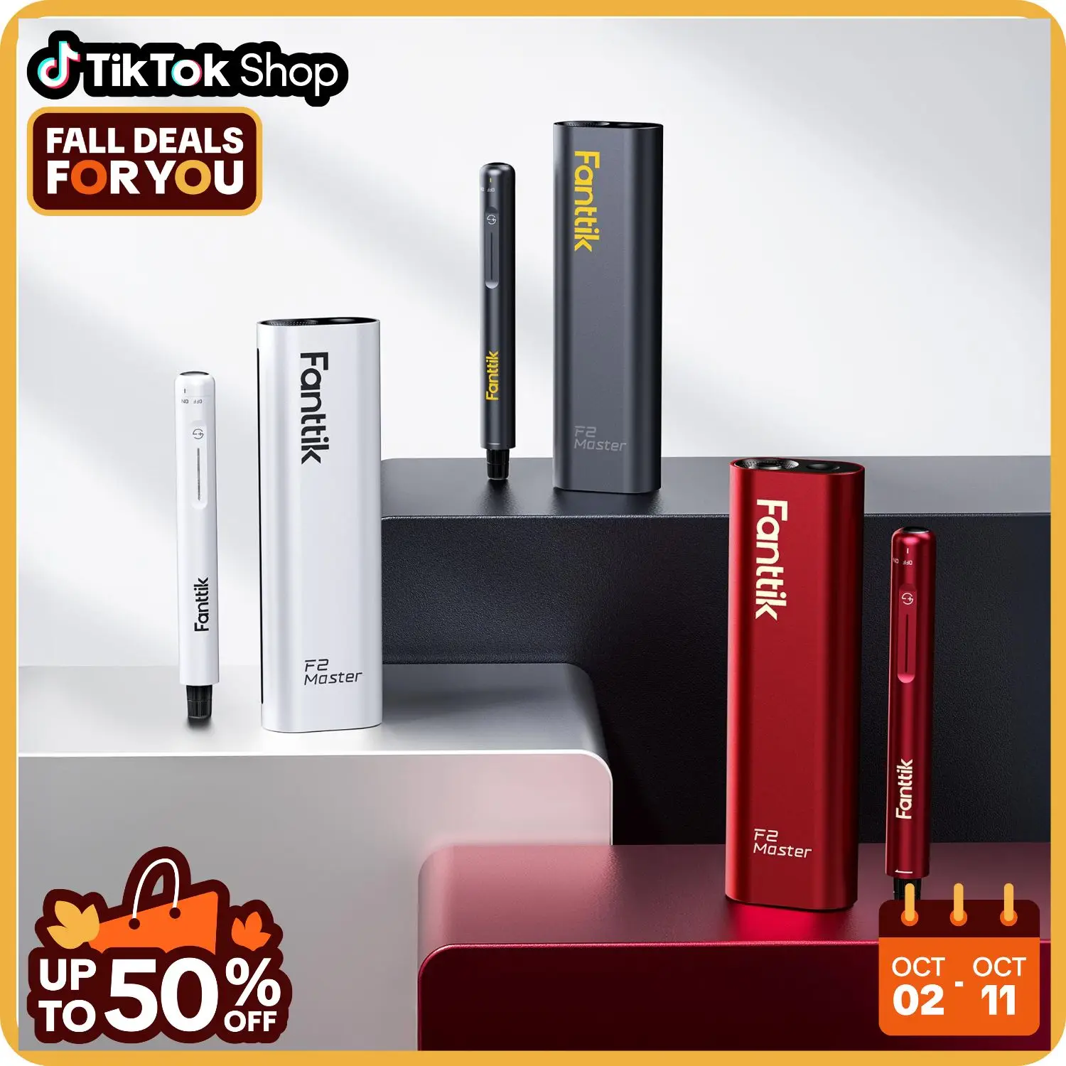 Fanttik F2 Master Mini Cordless Rotary Tool Kit 4V, Brushless Motor 25000 RPM, Revostor Hub, 35 Accessories, Portable Lightweight Design Drill Bits, f