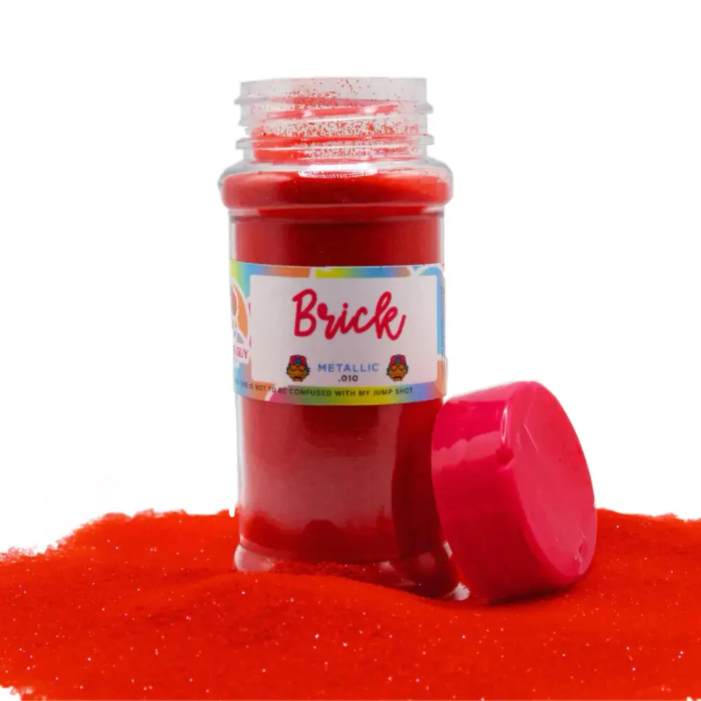 The Glitter Guy Brick Fine Glitter, Polyester Base Nail Art Decoration for DIY Crafts, Mirror Shine Finish, Easy Cleanup
