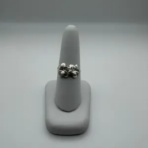 Double Hibiscus Floral Ring -Size 8
