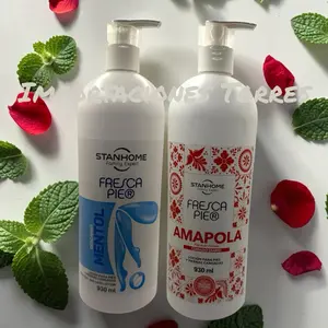 Stanhome Fresca Pie Foot Cream 930ml Menthol & Amapola | Cooling Relief for Tired Feet (Choose Option)