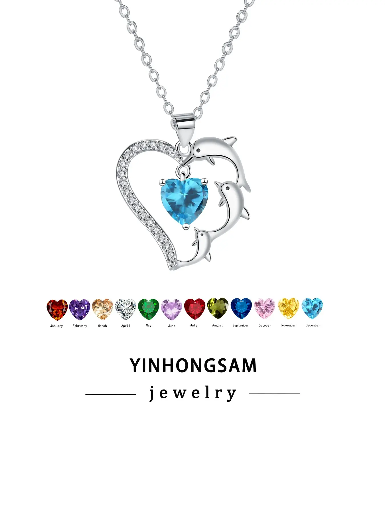 Women's Dolphin Pendant Necklace, Hypoallergenic Jewelry, Gift Box Included, Perfect for Friends, Family, Holidays, Valentine's Day, Birthday