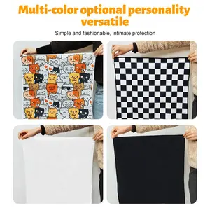 AKLLCCR Makeup Magic Pocket, Travel Lazy Organizer Cloth, Folding Self-Adhesive, Camera & Ipad & Electronics Pad Protective Cloth, Pet Cleaning Fixing Bag, Anti-Scratch & Bite  Msb-Cat Cosmetic sample bag