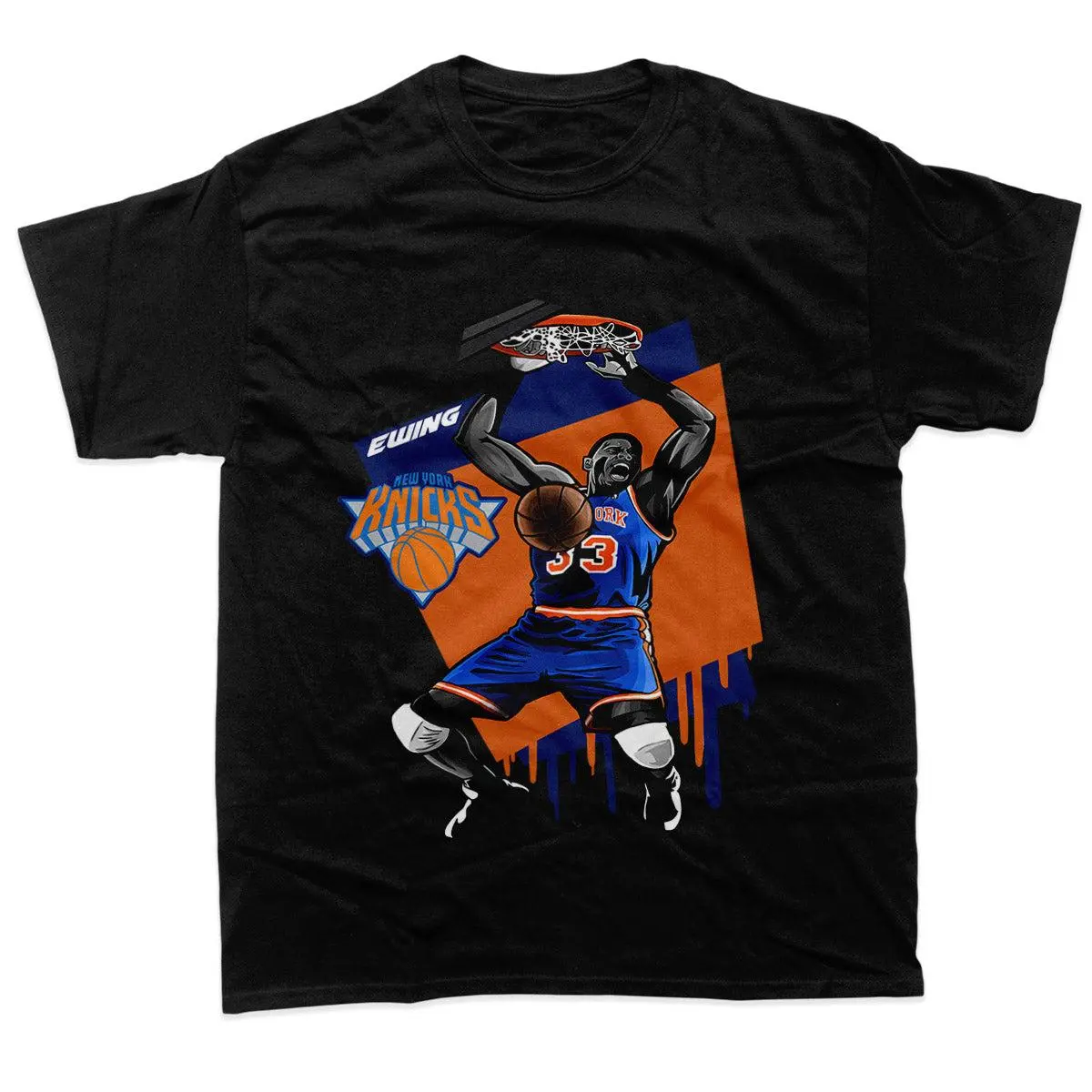 PATRICK EWING (Art1)-Black T-shirt PATRICK EWING (Art1)-Black T-shirt
