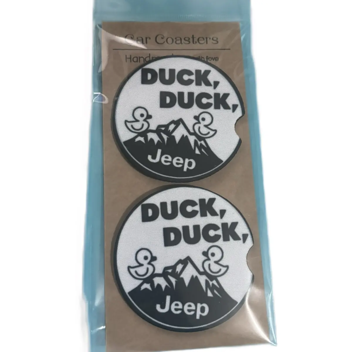 Duck duck Jeep car coaster | car coaster neoprene