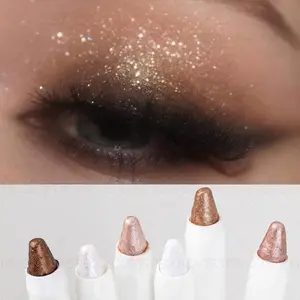 6pcs/set Metallic Pearlescent Eyeshadow Pen, Polarized Matte Effect, Long-lasting, Easy Glide, Creamy Texture, High Color Development, Creating Charming Eye Makeup, Very Suitable for Daily Use, A Must-have for Beginners