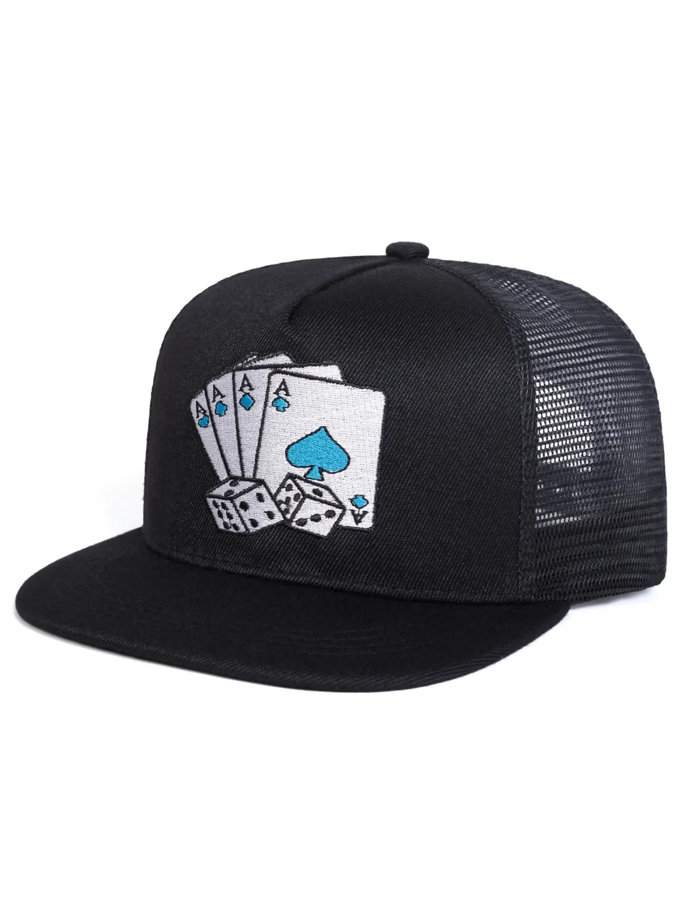 Unisex Hip Hop Poker Hat, Adjustable Sun Protection Casual Cap, Perfect Beach Vacation Accessory, Ideal for Travel, Baseball Cap Adjustable, Adjustable Casual Hats