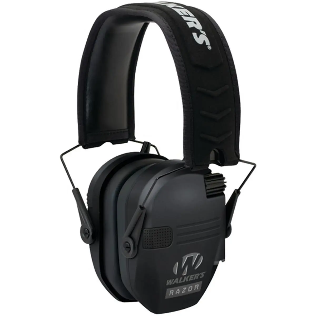 Walkers Razor Slim Electronic Folding Muff for Hunters, Rubberized Coated Earcups with External Battery Door