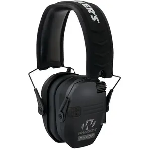 Walkers Game Ear  Razor Series Slim Shooter Electronic Folding Muff, Black