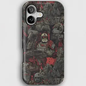 Astra Militarum The Guard Phone Case, Warhammer 40k Tough Shockproof Cover, Dual Layer Gaming Fan Gift