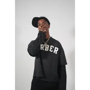 Barber Studded Layered Long Sleeve