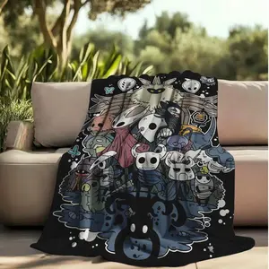 Super-soft wool blanket, with its adorable knight print, is a lightweight all-season throw suitable for the living room, sofa and travel. Machine washable, with a modern style, in mixed colors, it is a comfortable home decoration with a playful design.