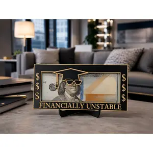 Funny Gift for 2026 Grads - "Financially Unstable" DIY Display Frame
