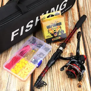 Complete Fishing Starter Kit: Rod, Reel, Accessories, Line, Portable Bag, Beginner Friendly, Ready to Fish, All-In-One Fishing Set, Fishing Stuff