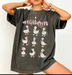 Goose Teacher Comfort Colors Shirt, Kindness Teacher Shirt, My Students Are, Teaching Saying T-Shirt, Silly Cute Early Childhood Educator Gift