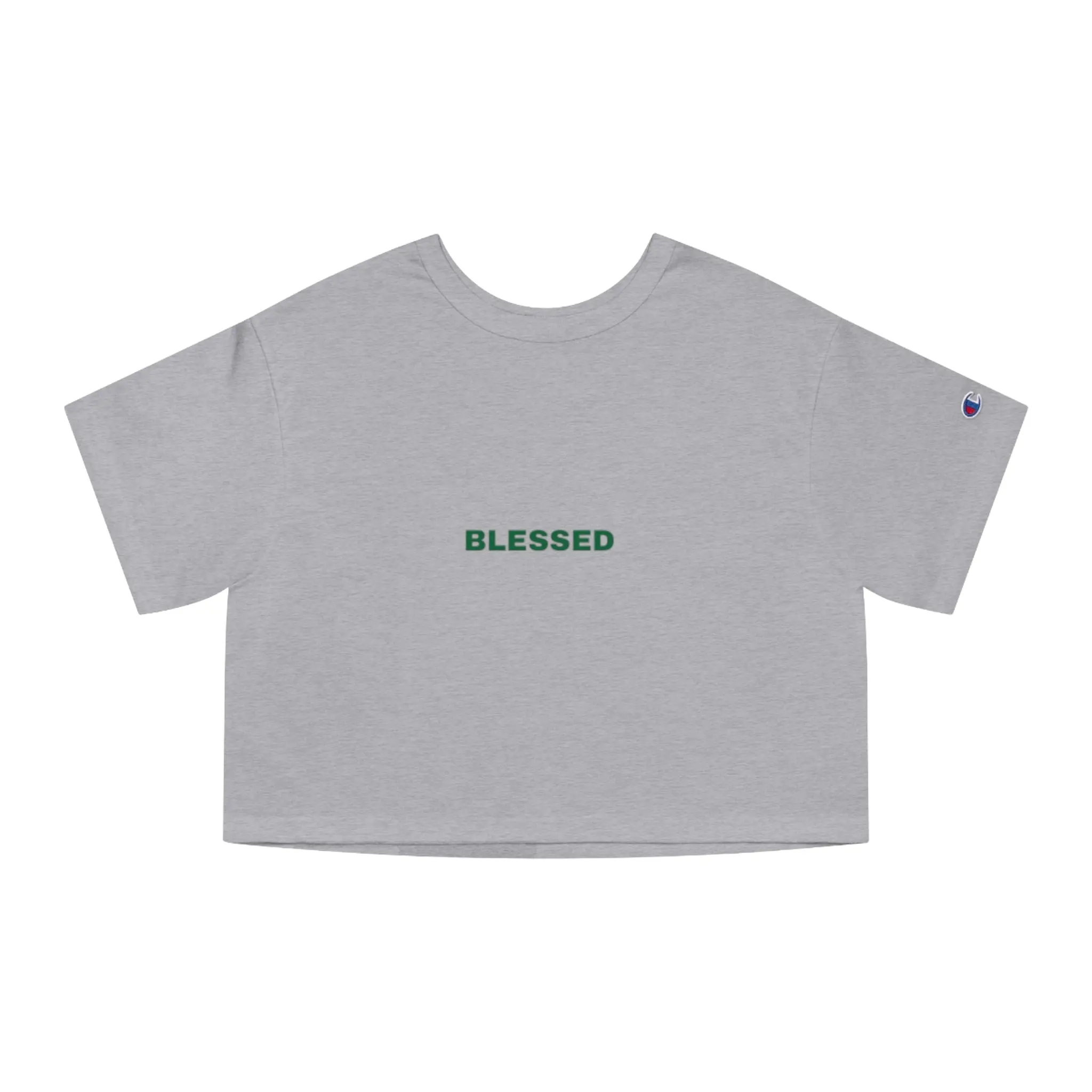 Champion Women's Cropped T-Shirt - 'Beauty in Wealth" Graphic Tee shirts women for