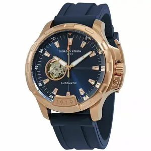 Giorgio Fedon 1919 Timeless IX Automatic 45mm Blue Dial Men's Watch GFCK010