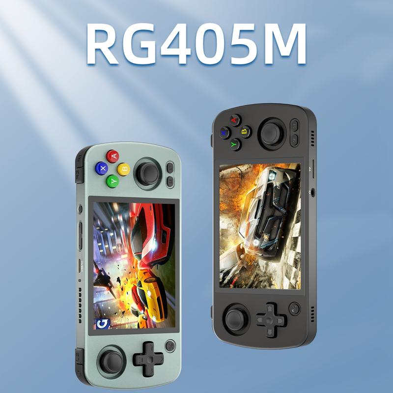 ANBERNIC RG405M Metal Handheld Game Console With 128G Card Android 12 System Unisoc Tiger T618 4 Inch IPS Screen Game Player Support OTA Update Protection