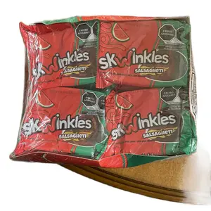 Lucas Skwinkles Salsagheti Watermelon, 0.85 oz, 12 Packages Snack Candy Sweet