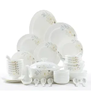Bone China Tableware Set | Floral Bowl & Plate Set | 28 or 29 Piece
