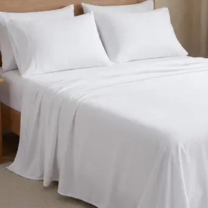 Soft 3/4-Piece Microfiber Sheet Set Breathable Deep Pocket 16 Inch Easy Care for Queen King Twin Full Bedroom