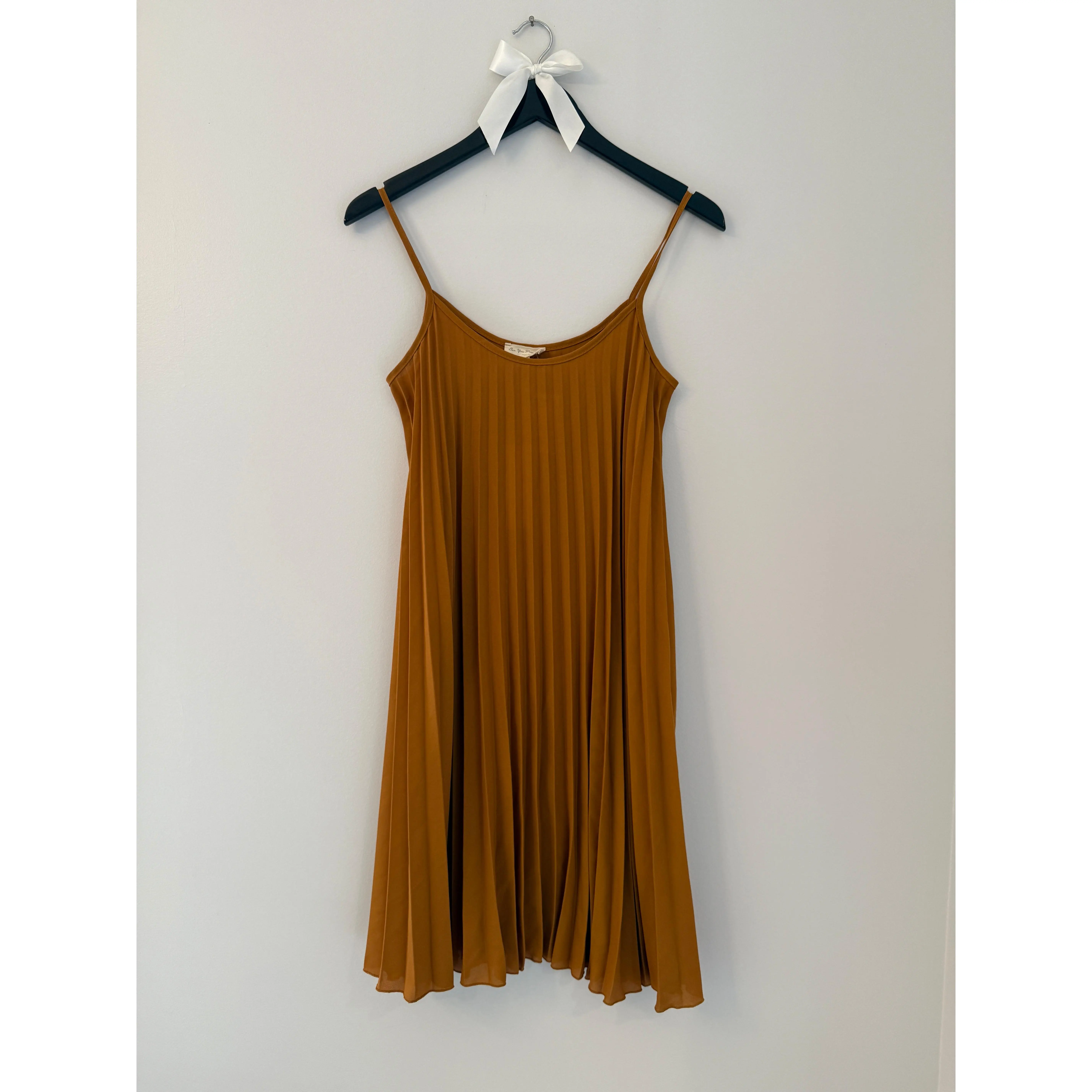 see you monday brown dress See You Monday NWT Women's Size Medium Dress Bronze Copper Brown